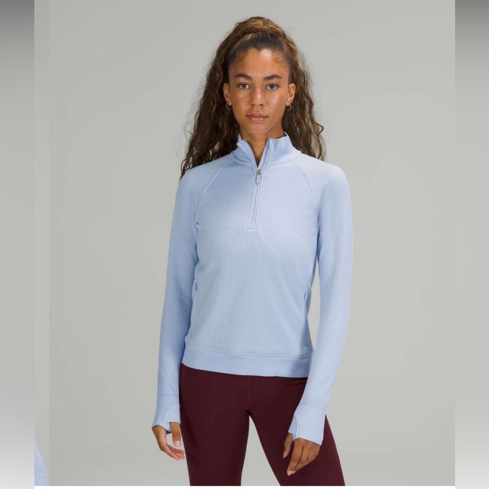 Womens Lululemon Engineered Warmth Half Zip Size 6